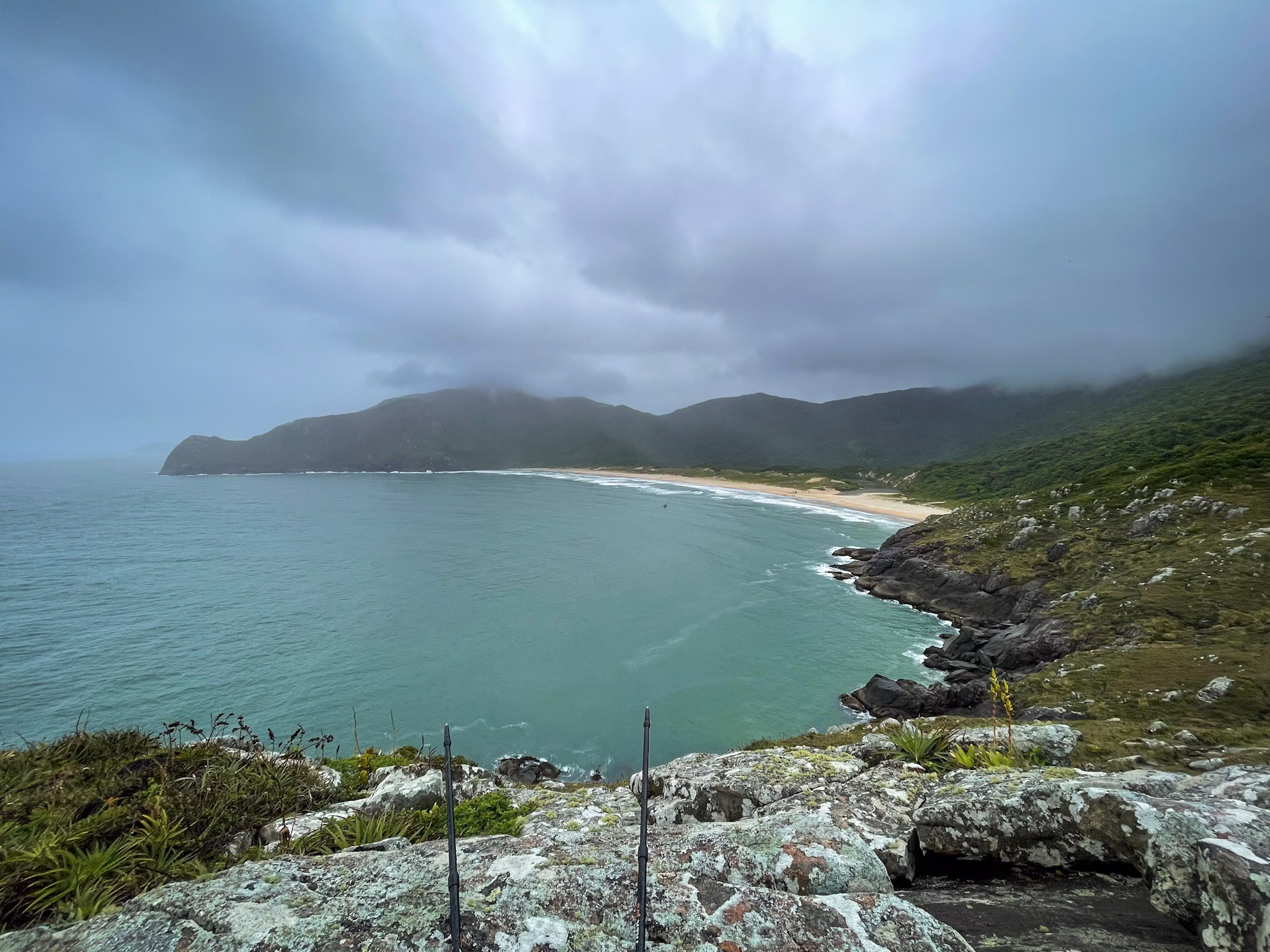 Praia da Lagoinha do Leste vista a partir do Mirante da Lagoinha do Leste.